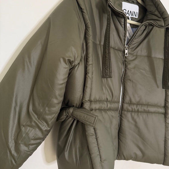 NWT GANNI Siny Quilted Vest Jacket in KALAMATA -Sz 6 - Picture 8 of 12